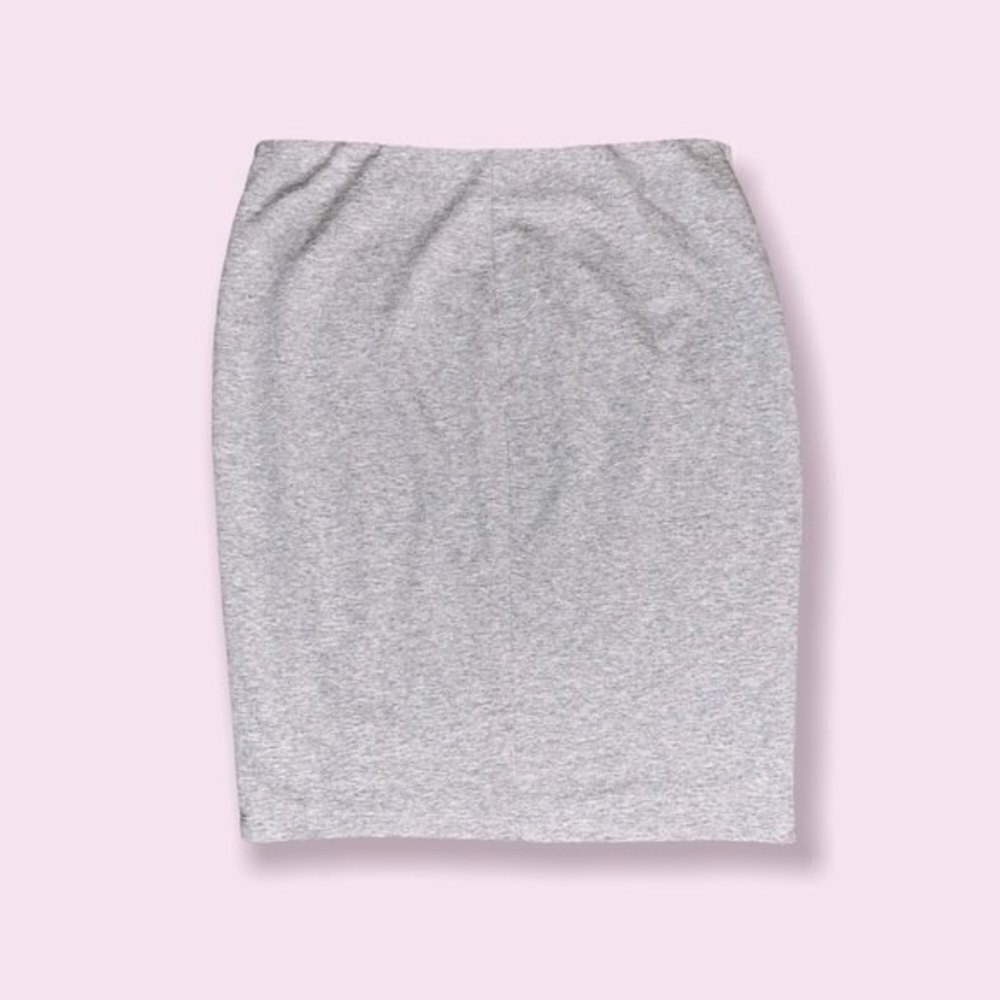 Anthropologie Bailey 44 Loti Skirt Grey Faux Leather Jersey Womens Size Large - Picture 5 of 10